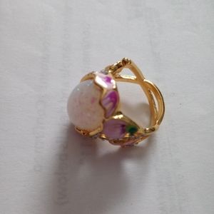 Floral ring for engagement, birthday gift, etc.